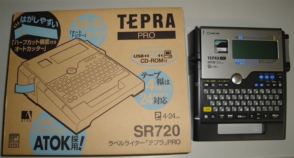 キングジム　テプラ　TEPRA　PRO　SR720　キー・印刷確認済み　 キングジム(KINGJIM)テプラプロSR720 オートカッター、パソコン接続