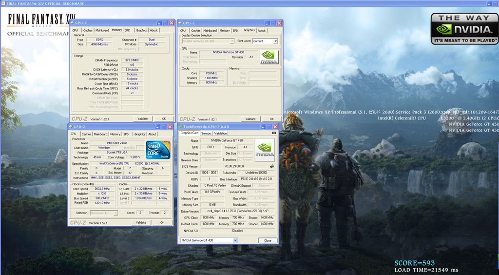 価格 Com Ff14ベンチ Cpu3 6ghz 玄人志向 Gf Gt430 Le1gh Pciexp 1gb Umi Umi G36さんのレビュー 評価投稿画像 写真 Zt 96tes3p Fsp 9600gt 725mhz からの買換え 50507
