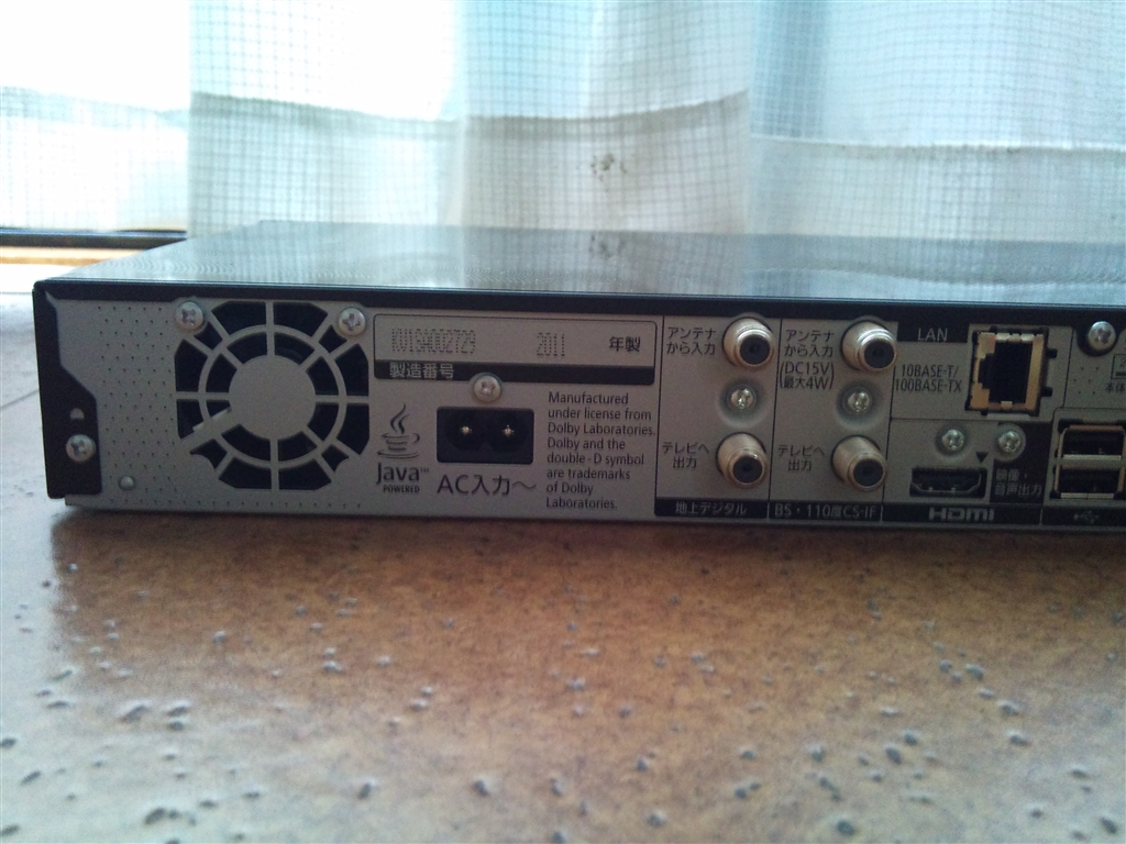 価格.com - 『背面-2』パナソニック DIGA DMR-BZT810 umi_umi-G36さん