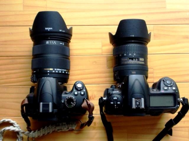 価格.com - 『左がD5000と当レンズ。右がD300と純正16-85