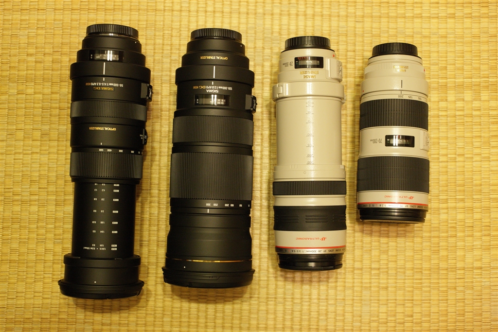 価格.com - 『大きさ比較 2』シグマ APO 120-300mm F2.8 EX DG OS HSM [キヤノン用]  Kフォルティさんのレビュー・評価投稿画像・写真「コストパフォーマンスの高い 300mm F2.8 です。」[67113]