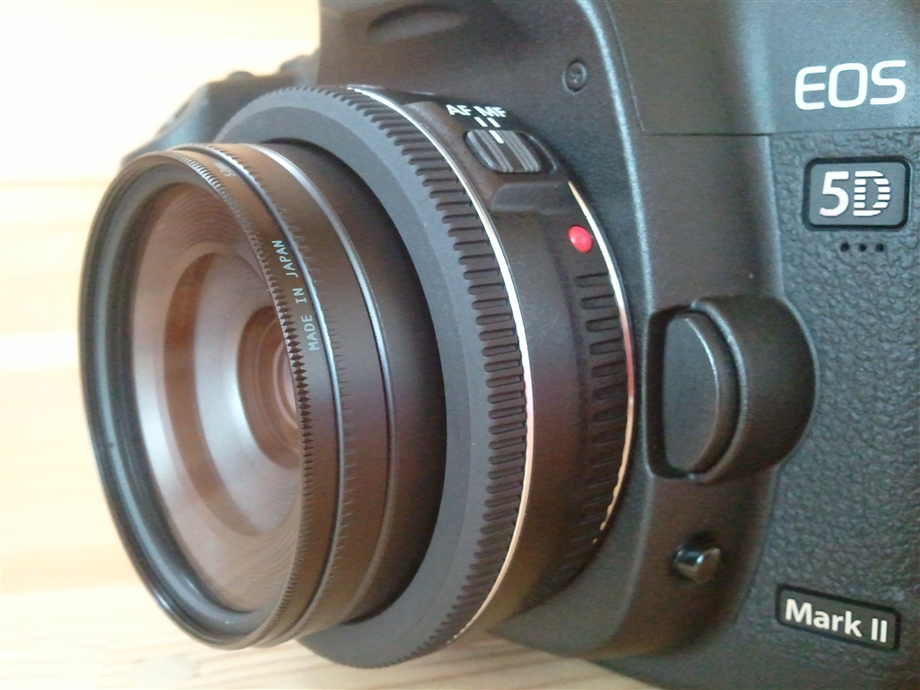 価格.com - CANON EF40mm F2.8 STM eosmenさんのレビュー・評価投稿画像・写真「レンズにフードそしてフィルター
