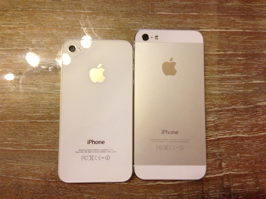 価格.com - 『iPhone5で撮影。(iphone4と比較)』Apple iPhone 5 64GB SoftBank [ホワイト&シルバー]  Seven☆Starsさんのレビュー・評価投稿画像・写真「GALAXY S2 LTE  から買い増し、iPhone4＆iPad(第3世代)比較」[92058]