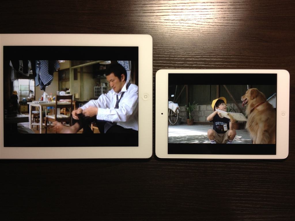 価格 Com 映画を見るにはipadの方がみやすいかな 大きさはそんなに変わらないように感じます Apple Ipad Mini Wi Fiモデル 16gb Md531j A ホワイト シルバー Xusotaさんのレビュー 評価投稿画像 写真 そのままminiに