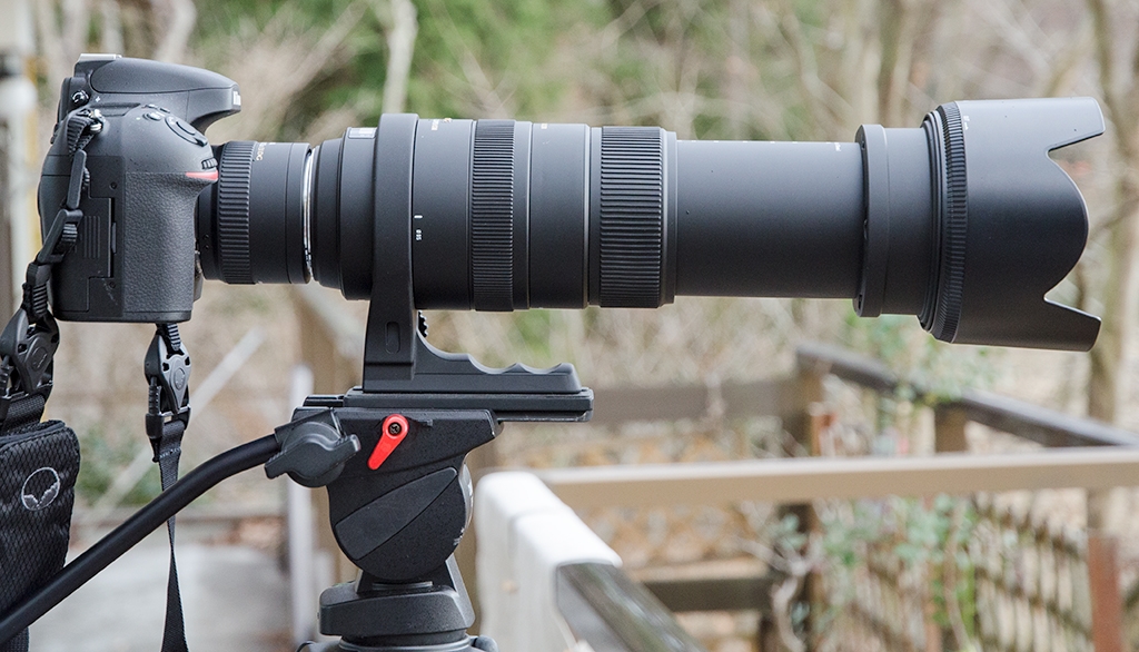 価格.com - 『Sigma50-500mm取り付け画像（三脚はDST-43です）』SLIK DST-53  BoyagerProjectさんのレビュー・評価投稿画像・写真「1万円台で買えるビデオ用三脚では５点満点!!!!!」[106950]