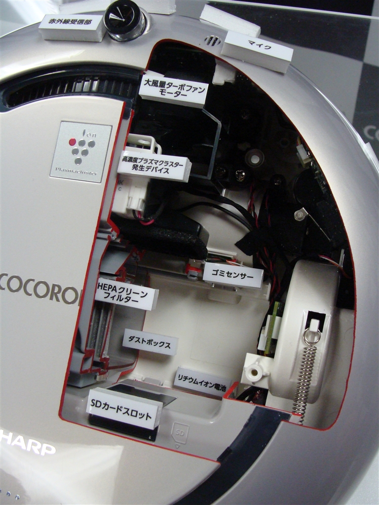 価格.com - 『内部構造のカットモデル』シャープ COCOROBO RX-V90 神野