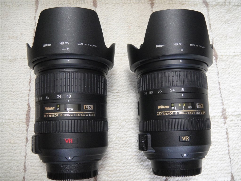 Ⅰ型・Ⅱ型比較』 ニコン AF-S DX NIKKOR 18-200mm f/3.5-5.6G ED VR