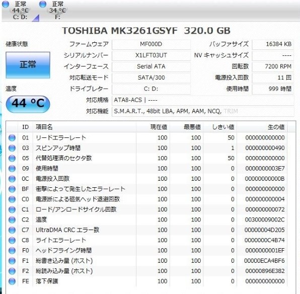 東芝 MK3261GSYN [320GB 9.5mm] 価格比較 - 価格.com