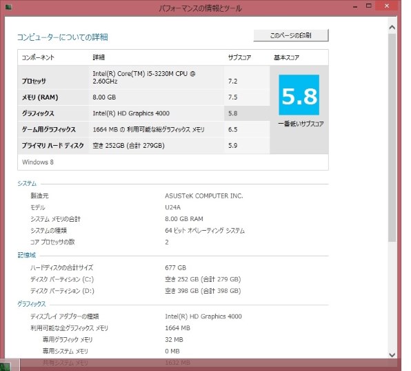 Asus U24a U24a Px3230h投稿画像 動画 価格 Com