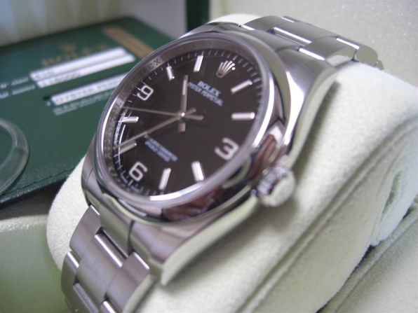 ロレックス オイスターパーペチュアル ホワイトバー(ブラック) 116000