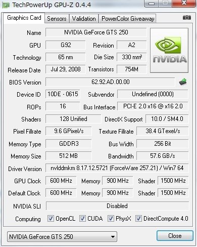 玄人志向 GF-GTS250-LE512HD/GE [PCIExp 512MB]投稿画像・動画 - 価格.com