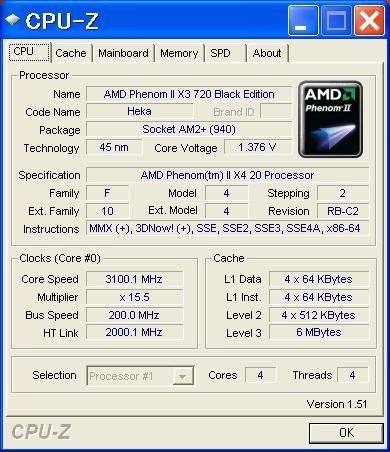 AMD Phenom II X3 720 Black Edition BOX投稿画像・動画 (レビュー