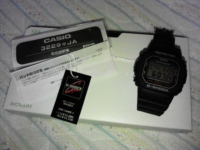 本日買いました！』 カシオ G-SHOCK Basic DW-5600E-1