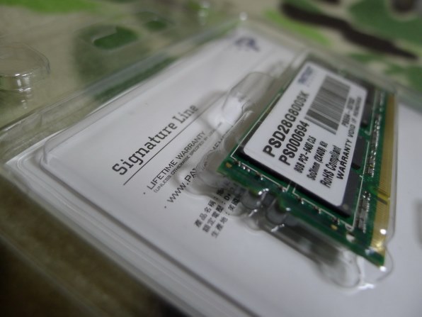 Patriot Memory PSD28G800SK (SODIMM DDR2 PC2-6400 4GB 2枚組) 価格