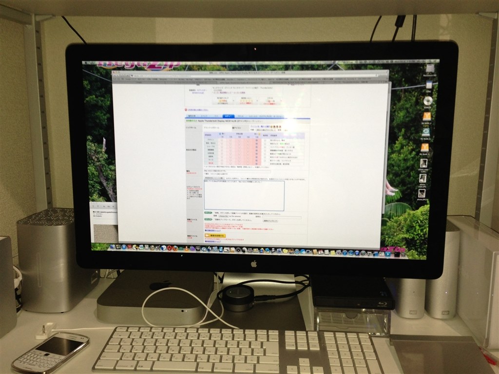 Apple Thunderbolt Display 27インチ MC914J/B 外部ディスプレイ - Mac