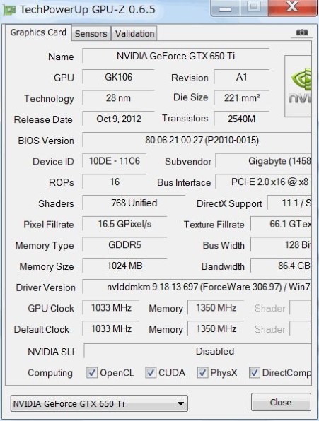 GIGABYTE GV-N65TOC-1GI [PCIExp 1GB] 価格比較 - 価格.com